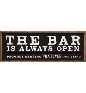The Bar Is Always Open Black